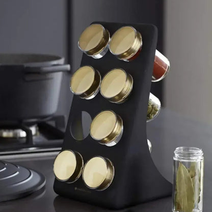 Органайзер для спецій 8 баночок, Kitchen Craft, / Набір для спецій на підставці / Баночки для спецій