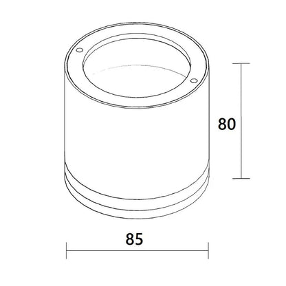Точковий світильник накладний 12W (8,5х8см) RML-ROLL-12W-4K, / Світильник стельовий циліндр / Накладний світлодіодний спот