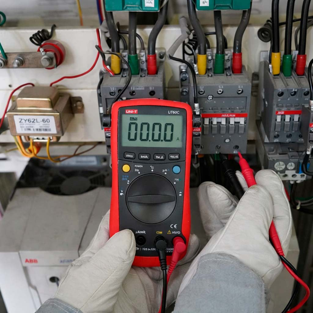 Цифровий мультиметр + 2 щупи, UNI-T UT60C, червоний / Мультиметр універсальний / Мультиметр-автомат