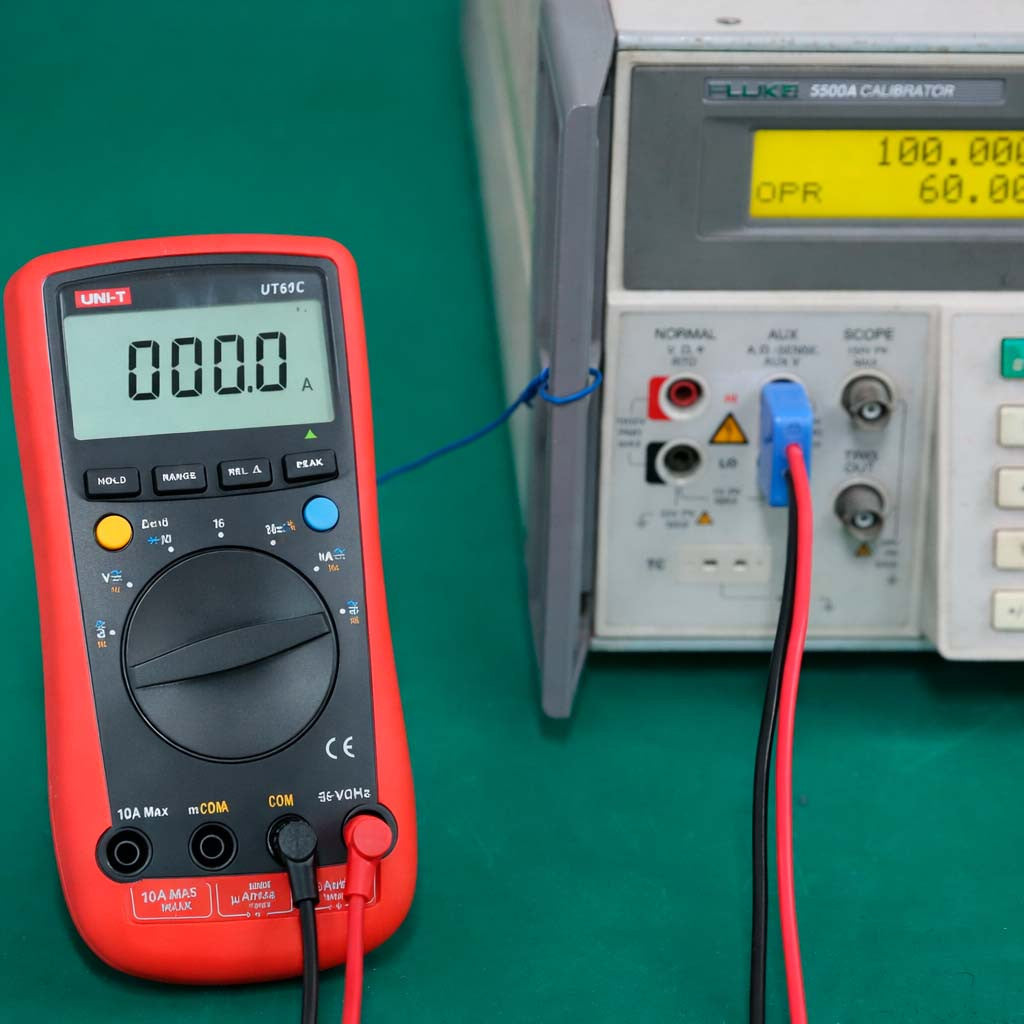 Цифровий мультиметр + 2 щупи, UNI-T UT60C, червоний / Мультиметр універсальний / Мультиметр-автомат