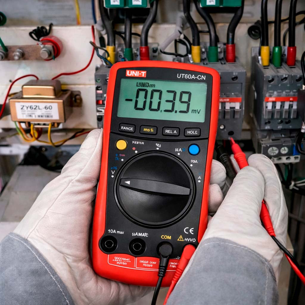 Мультиметр-автомат  + 2 щупи, UNI-T UT60A, червоний / Цифровий мультиметр / Мультиметр універсальний