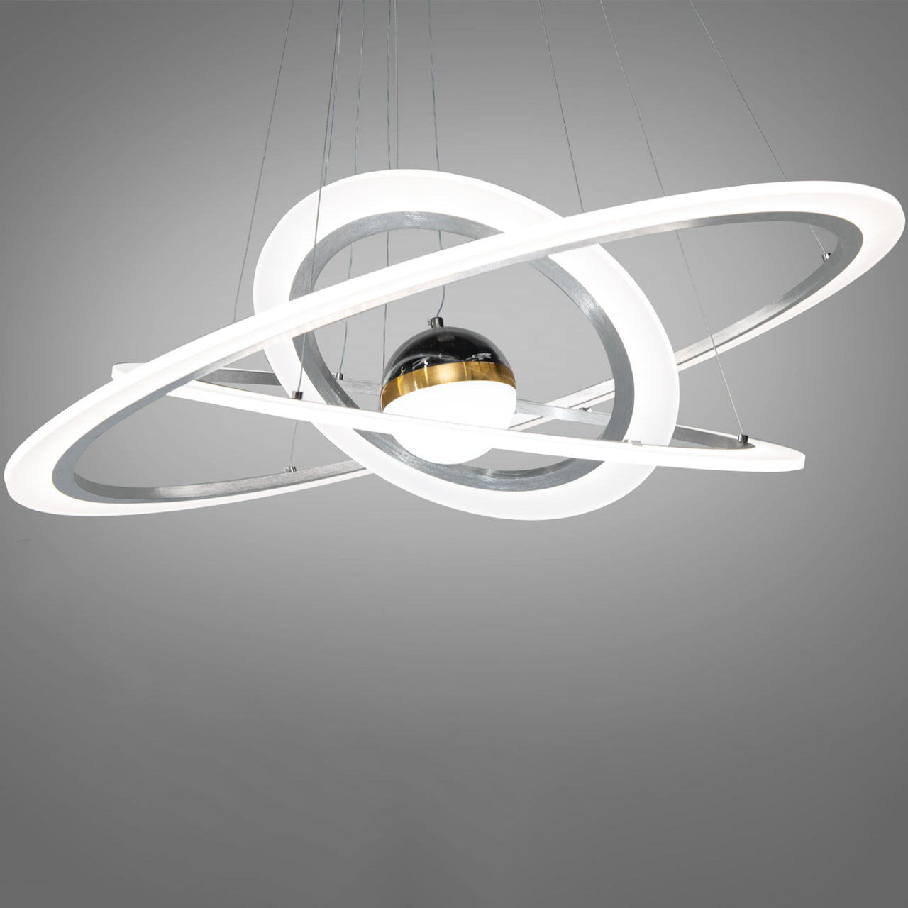 Світлодіодна люстра підвісна з пультом, 140W, 110х80см, Diasha / LED люстра / Смарт люстра світлодіодна