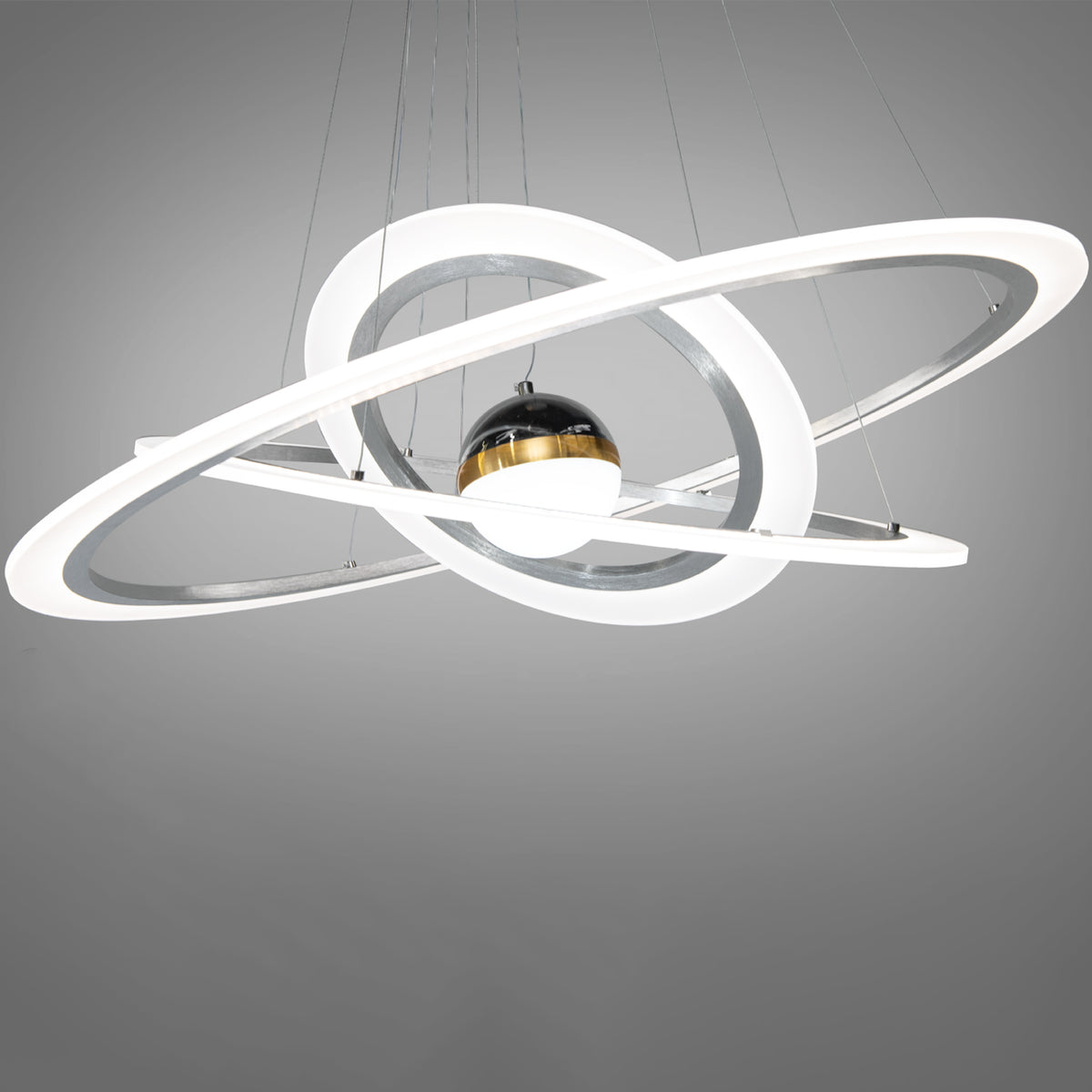 Світлодіодна люстра підвісна з пультом, 140W, 110х80см, Diasha / LED люстра / Смарт люстра світлодіодна