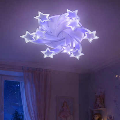 Світлодіодна LED люстра з пультом, 150W, 94х12см, 8163/6+3WH / Смарт світильник світлодіодний / LED світильник