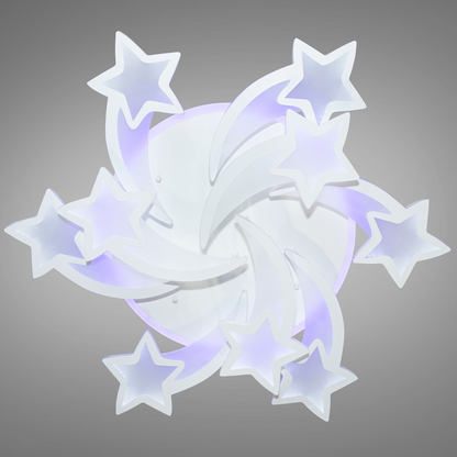 Світлодіодна LED люстра з пультом, 150W, 94х12см, 8163/6+3WH / Смарт світильник світлодіодний / LED світильник