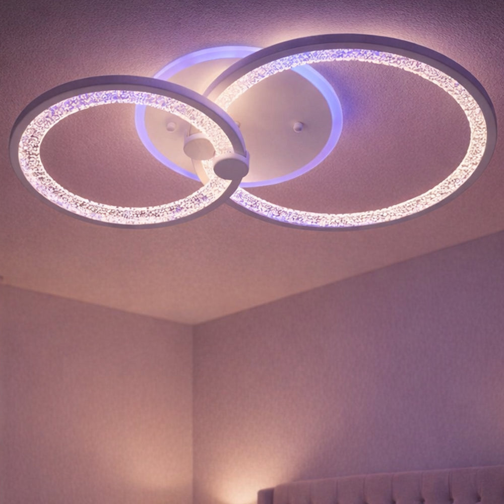 Світлодіодна LED люстра з пультом, 55W, 53х33х12см, Diasha 8022, / Смарт світильник світлодіодний / Світильник стельовий