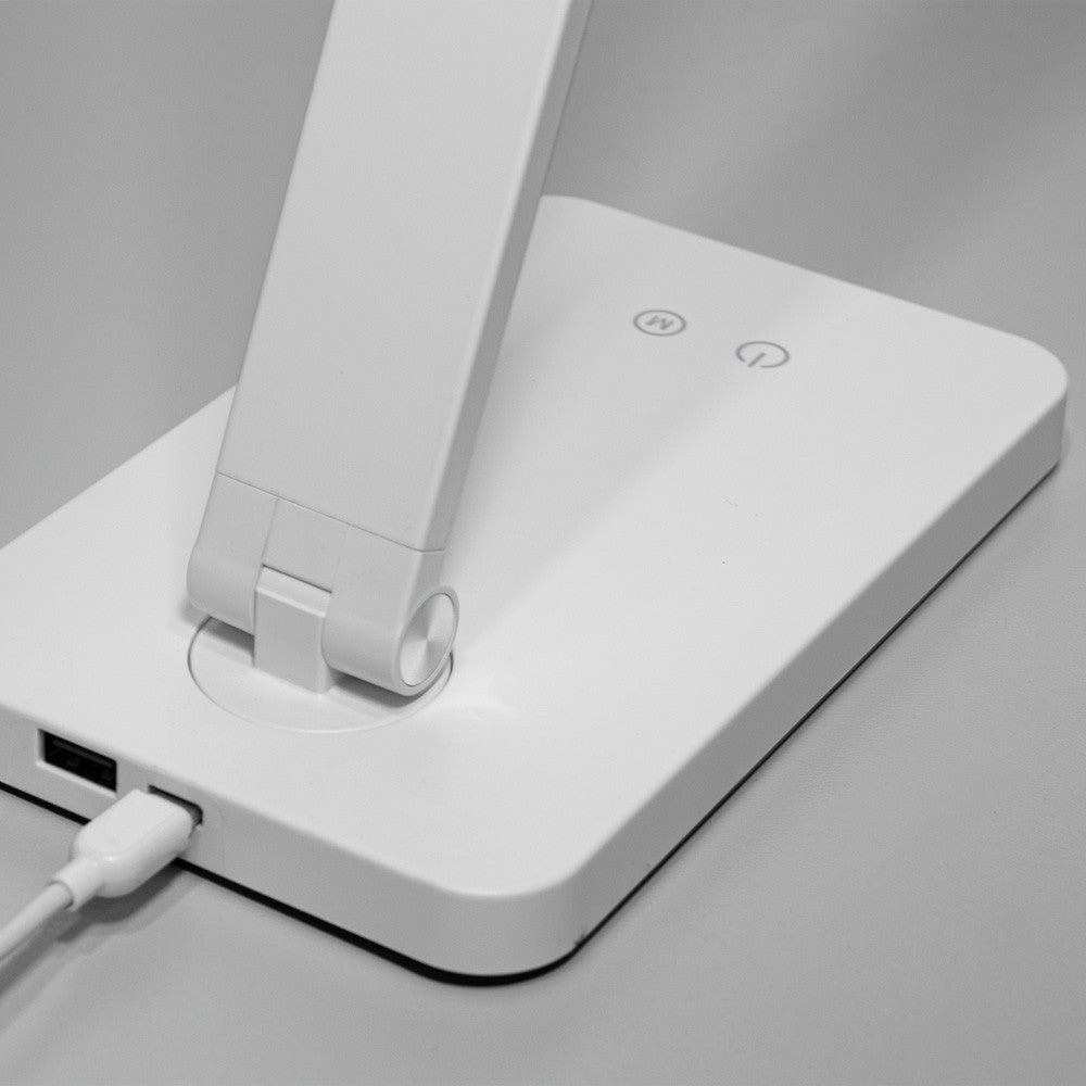 Настільна лампа світлодіодна 5Вт, 3 режими світіння, від USB, Чорна / LED лампа настільна / Світлодіодна лампа для навчання