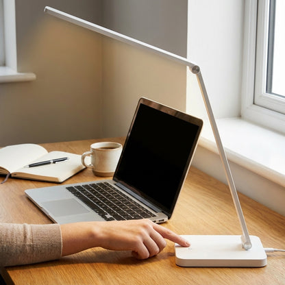 Настільна лампа світлодіодна 5Вт, 3 режими світіння, від USB, Чорна / LED лампа настільна / Світлодіодна лампа для навчання