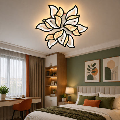 Світлодіодна люстра з димером, пультом та підсвічуванням, 220W, 95х12см / Led люстра / Люстра світлодіодна