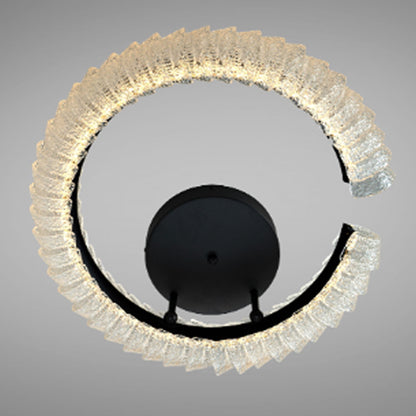 Стельова LED люстра, 50х15см, 50W, пульт, Чорна / Люстра LED / Світильник стельовий / Люстра підвісна / Люстра світлодіодна