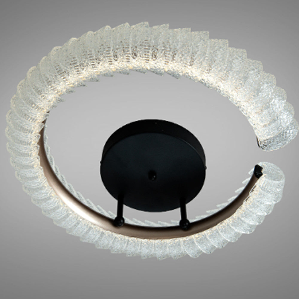 Стельова LED люстра, 50х15см, 50W, пульт, Чорна / Люстра LED / Світильник стельовий / Люстра підвісна / Люстра світлодіодна