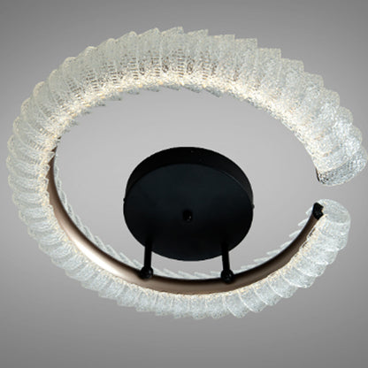 Стельова LED люстра, 50х15см, 50W, пульт, Чорна / Люстра LED / Світильник стельовий / Люстра підвісна / Люстра світлодіодна