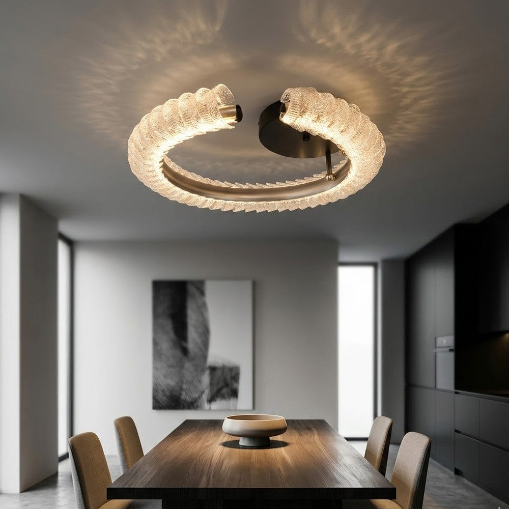 Стельова LED люстра, 50х15см, 50W, пульт, Чорна / Люстра LED / Світильник стельовий / Люстра підвісна / Люстра світлодіодна