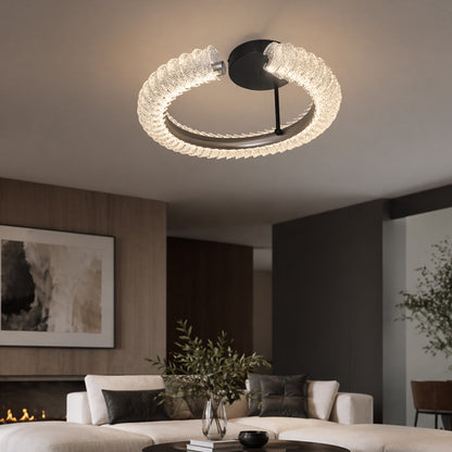 Стельова LED люстра, 50х15см, 50W, пульт, Чорна / Люстра LED / Світильник стельовий / Люстра підвісна / Люстра світлодіодна