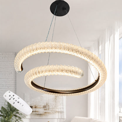 LED люстра підвісна, 115х80см, 132Вт, пульт, / Світлодіодна люстра стельова / Підвісний світильник