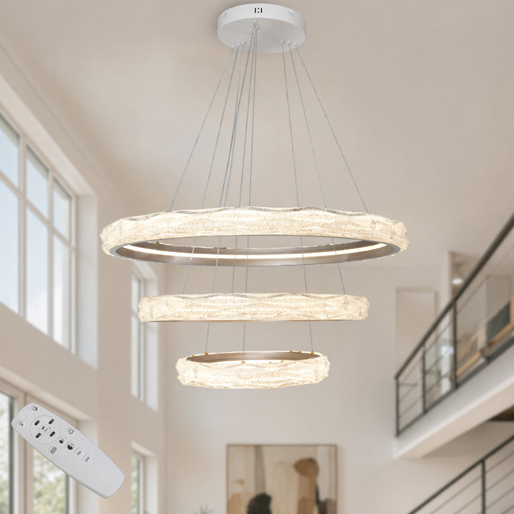 Стельова люстра LED, 145х82см, 170Вт, пульт / Підвісна люстра / LED стельовий світильник / Люстра підвіс