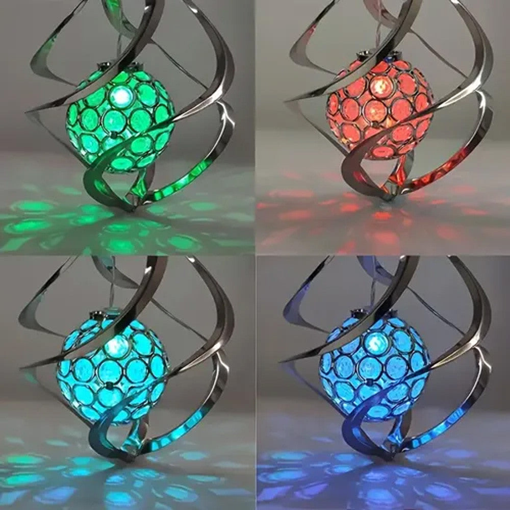 Садовий ліхтар на сонячній батареї, RGB, 27х14,5см, 1 шт / Вуличний світильник підвісний / Світильник садовий