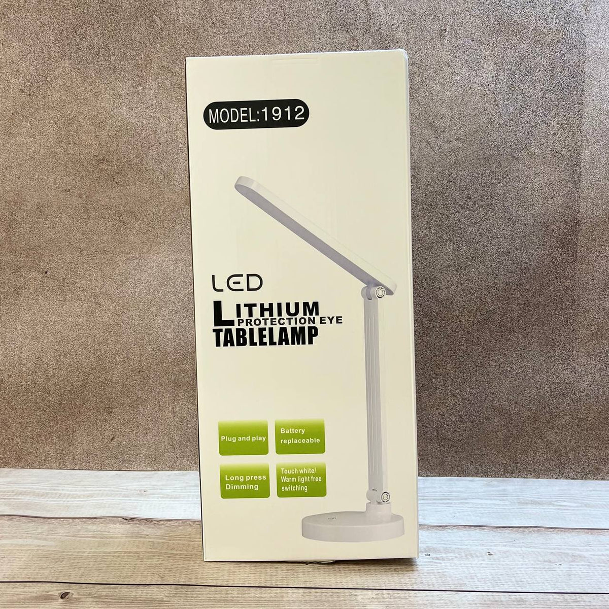 Настільна лампа бездротова 3000mAh, USB, 2 режими, BL-1912, Біла / Світлодіодна лампа / Сенсорна акумуляторна лампа