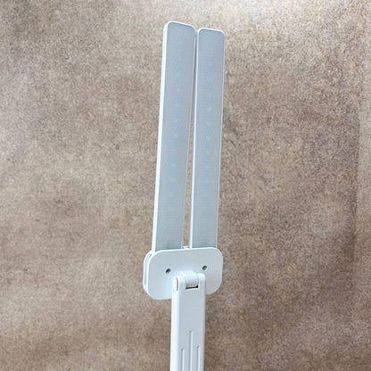 Настільна лампа з 2 плафонами і органайзером + USB, BL-C81, Біла / Акумуляторний світильник / Світлодіодна лампа