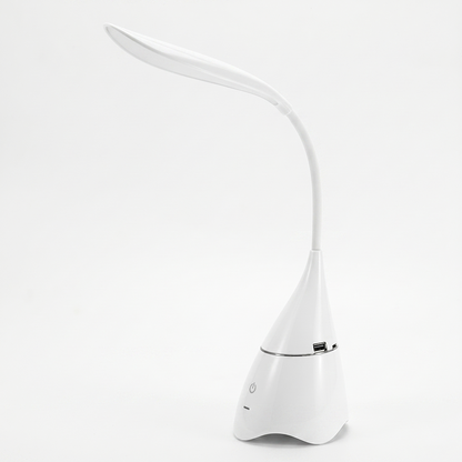 Настільна акумуляторна LED лампа 4,5 Вт, Bluetooth ( 20х10,7х10,2см) USB, Синя / Світлодіодна лампа / Сенсорна лампа