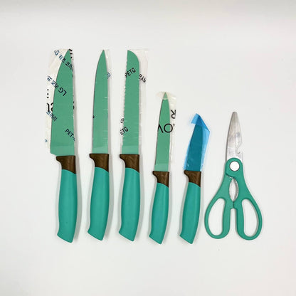 Набір кухонного приладдя, 19 предметів, Kitchen Set, Бірюзовий / Набір для кухні / Кухонне приладдя