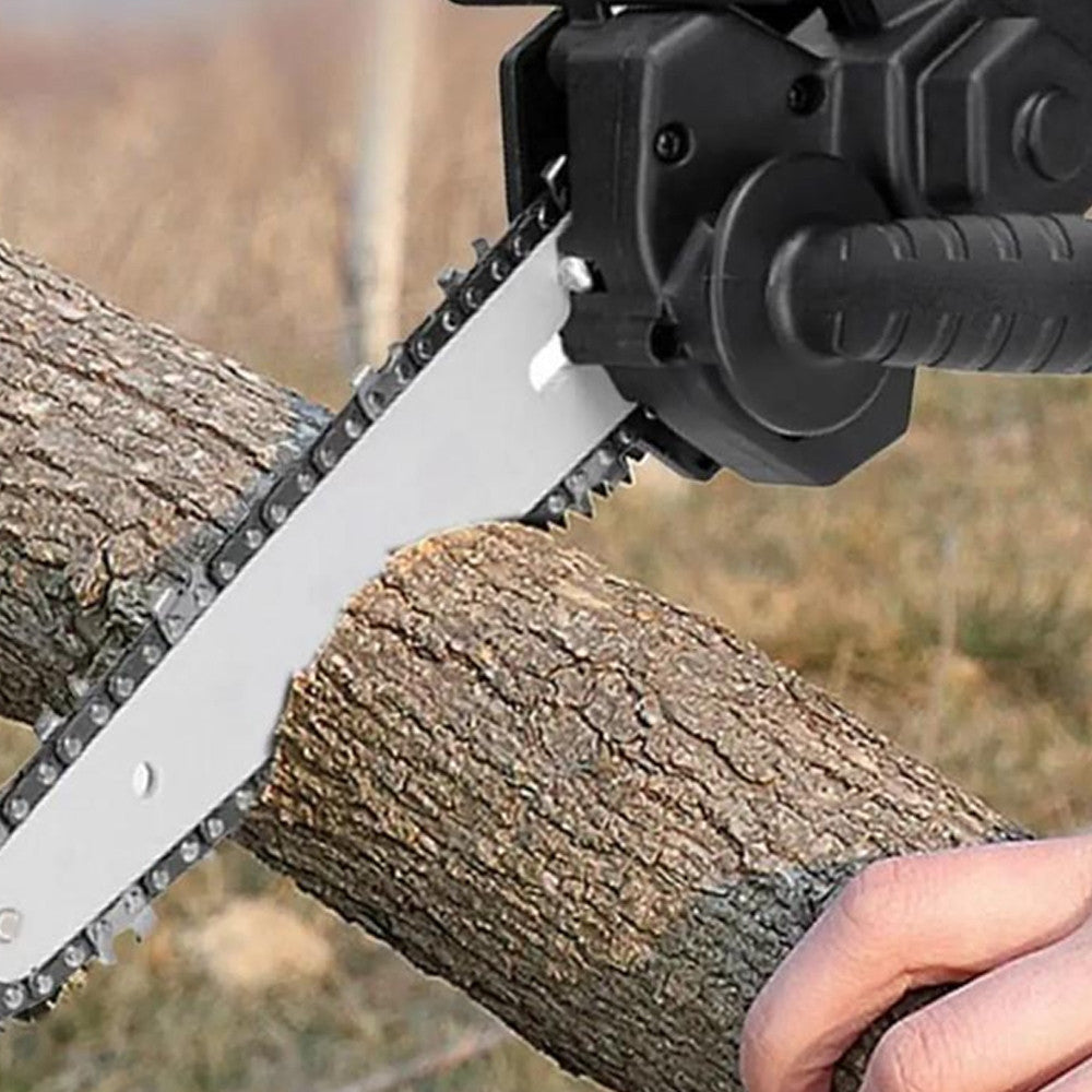 Насадка ланцюгова пилка для дриля та шуруповерта 4", Чорний / Насадка пила для дриля / Перехідник для шуруповерта у вигляді пили
