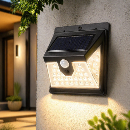 Вуличний світильник на сонячній батареї, LED, Motion Sensor, Чорний / Сенсорний ліхтар з датчиком руху / LED прожектор
