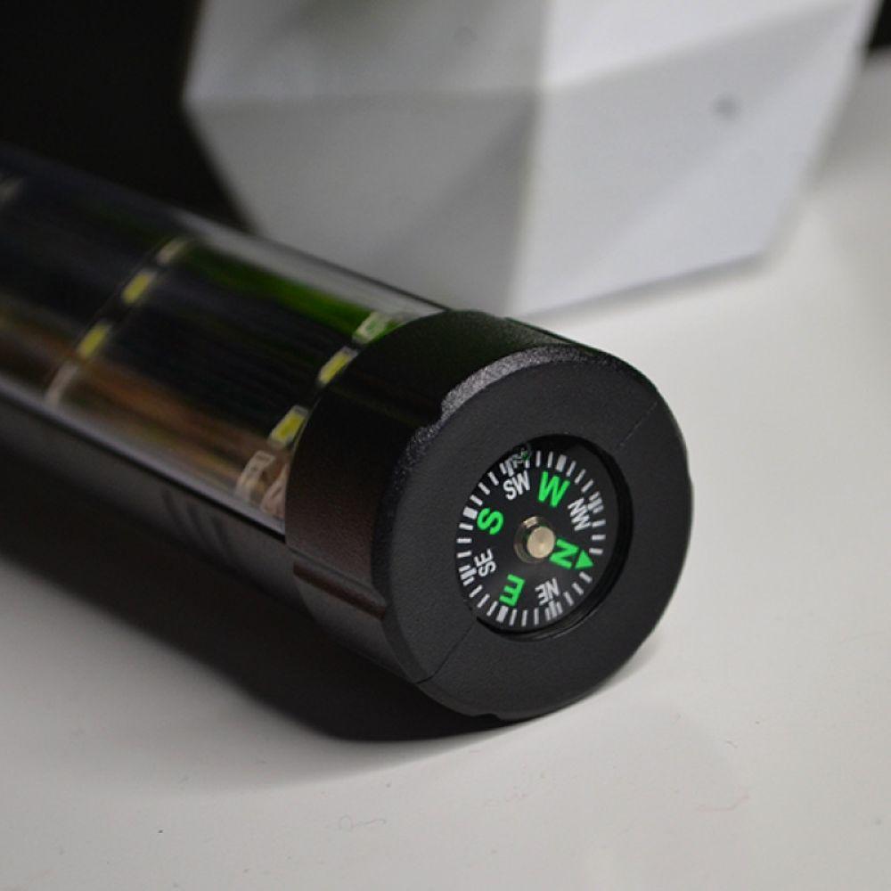 Акумуляторний ліхтар ручний із сонячною панеллю та USB, 5 режимів, GX-8126, Чорний / Ліхтар тактичний / Ліхтарик ручний