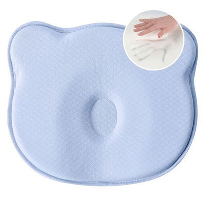 Ортопедична подушка дитяча, 27х22х3см, BabyComfort PAPAELLA, Блакитна / Подушка з ефектом пам'яті / Подушка для немовлят