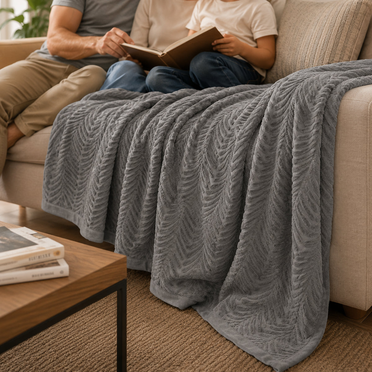 Бавовняне покривало піке 220х200 см, / Бавовняний плед / Покривало на ліжко / Махрове покривало