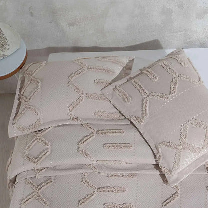Покривало 260х240см, 2 наволочки 70х50см, Moda Box, Сіро-коричневий / Покривало з наволочками / Комплект покривало + наволочки