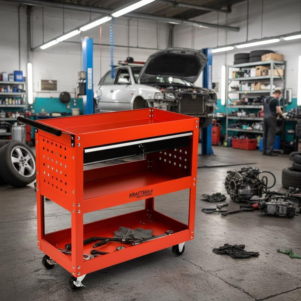 Інструментальний візок KD366, 1 ящик, 66х35х72.5 см / Пересувний візок / Візок інструментальний
