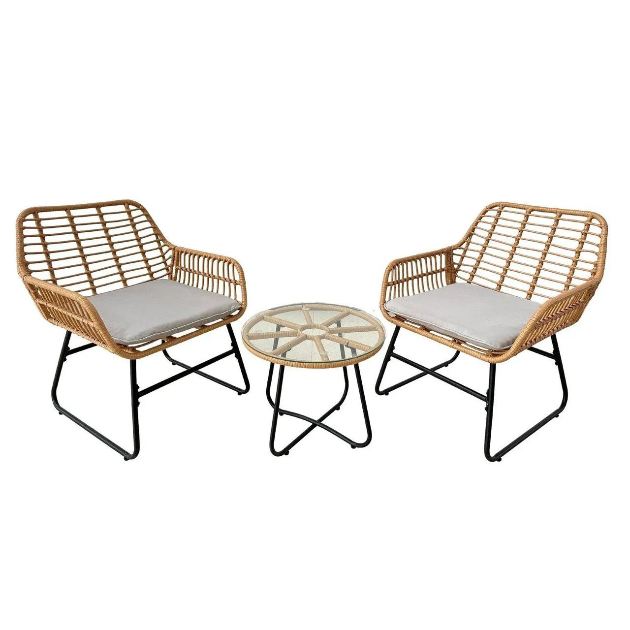 Комплект садових меблів Garden Line LEUCA ABI3408, 3 предмети / Набір садових меблів / Комплект меблів для саду