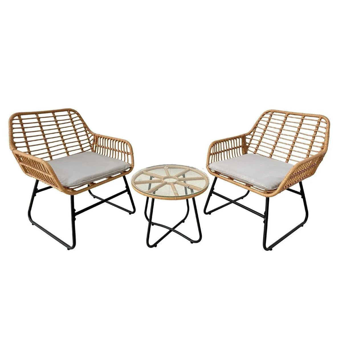 Комплект садових меблів Garden Line LEUCA ABI3408, 3 предмети / Набір садових меблів / Комплект меблів для саду