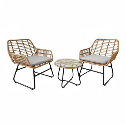 Комплект садових меблів Garden Line LEUCA ABI3408, 3 предмети / Набір садових меблів / Комплект меблів для саду