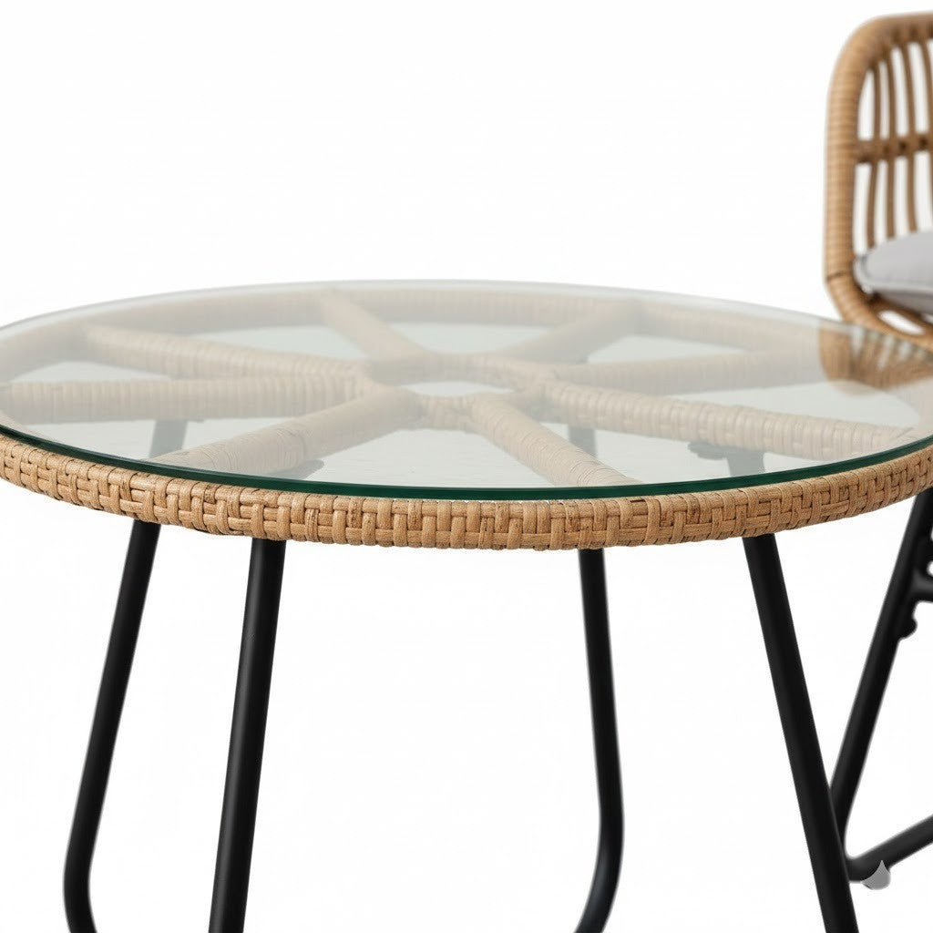 Комплект садових меблів Garden Line LEUCA ABI3408, 3 предмети / Набір садових меблів / Комплект меблів для саду