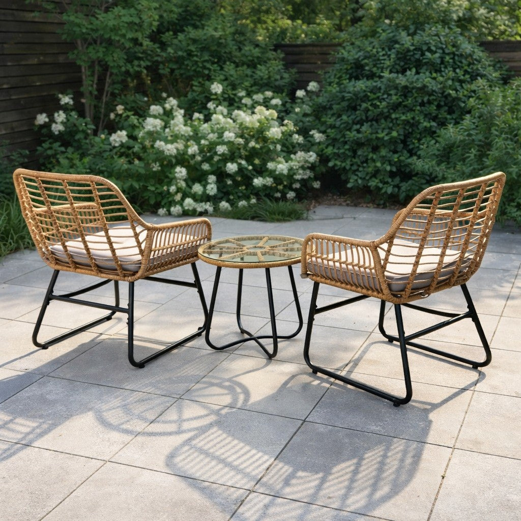 Комплект садових меблів Garden Line LEUCA ABI3408, 3 предмети / Набір садових меблів / Комплект меблів для саду