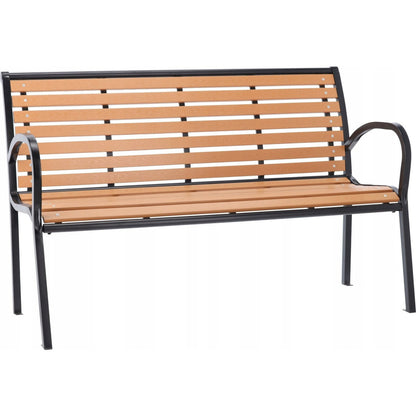 Садова лава Garden Line MEB0865 зі спинкою, 125 см / Садова лава / Лавка вулична
