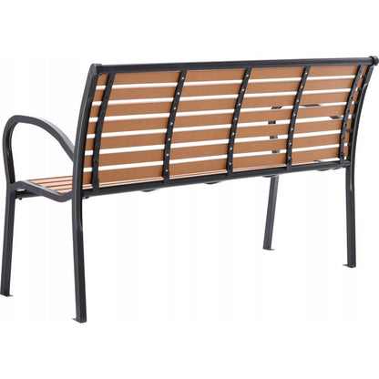 Садова лава Garden Line MEB0865 зі спинкою, 125 см / Садова лава / Лавка вулична