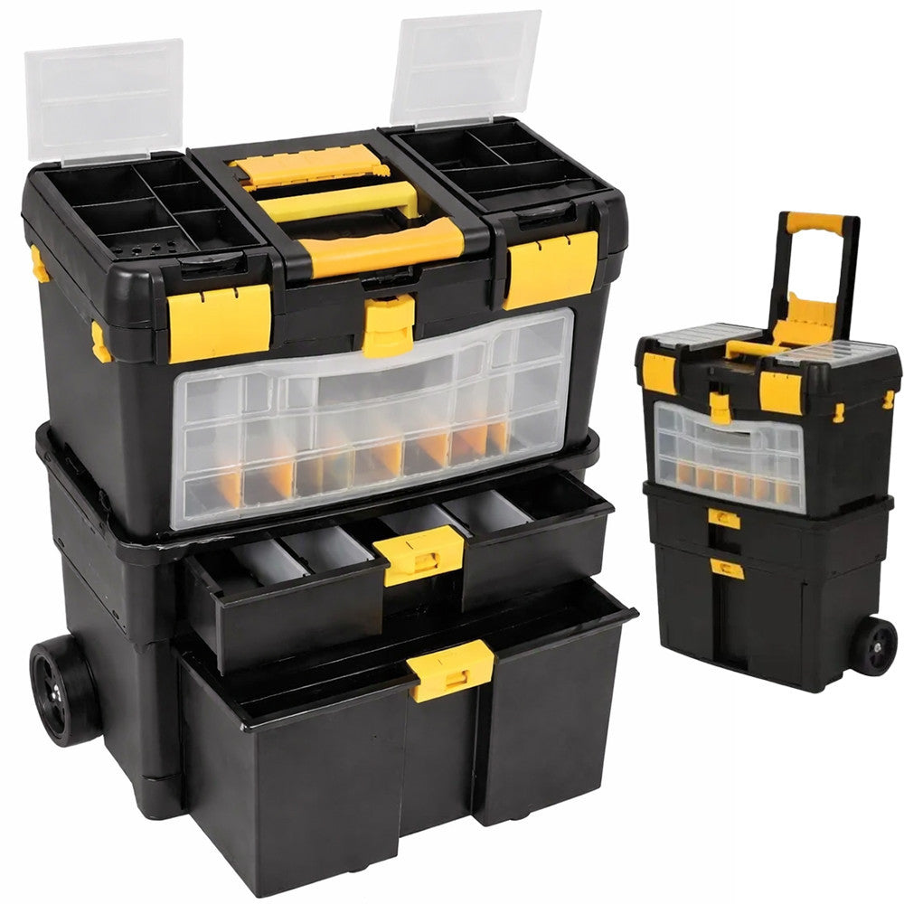 Інструментальна скринька Kraft&Dele KD1075, 46×22×62 см / Скринька для інструментів / Інструментальна скринька на колесах
