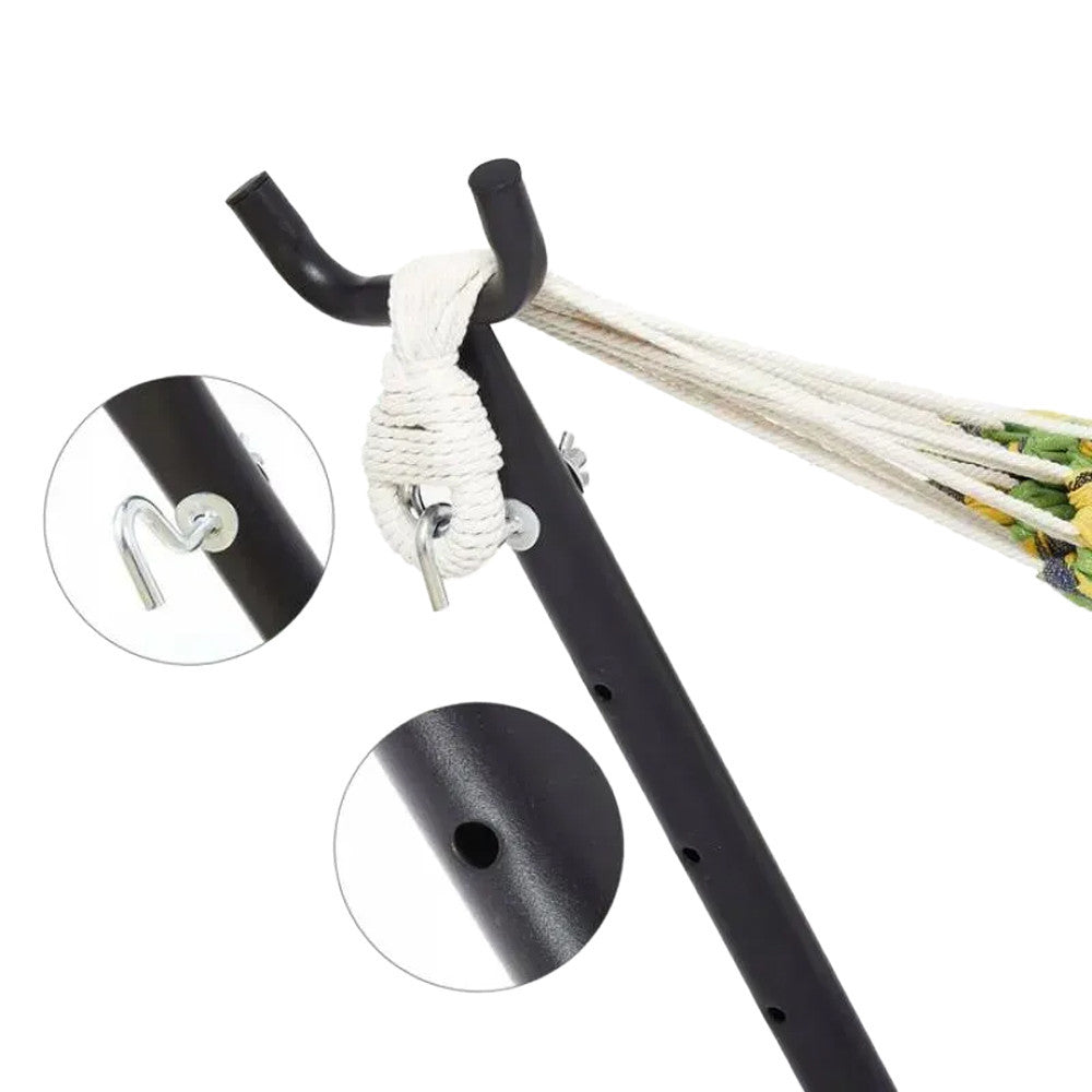 Каркас для гамака GardenLine HAM2535 260х107х100 см до 150 кг / Металева стійка для гамака / Каркас для гамака