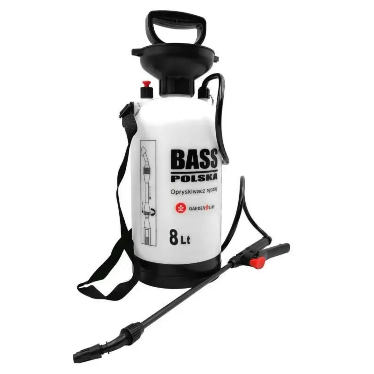 Плечовий обприскувач Bass Polska 3,5 бар 8638 / Ручний обприскувач помповий / Садовий обприскувач