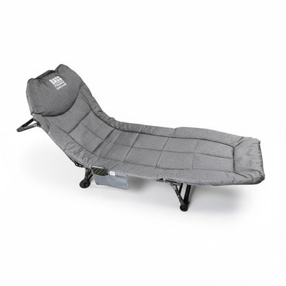 Розкладачка з регулюванням спинки 200х64х30 см, Bass Polska BH 31005 / Розкладне ліжко туристичне / Ліжко розкладне