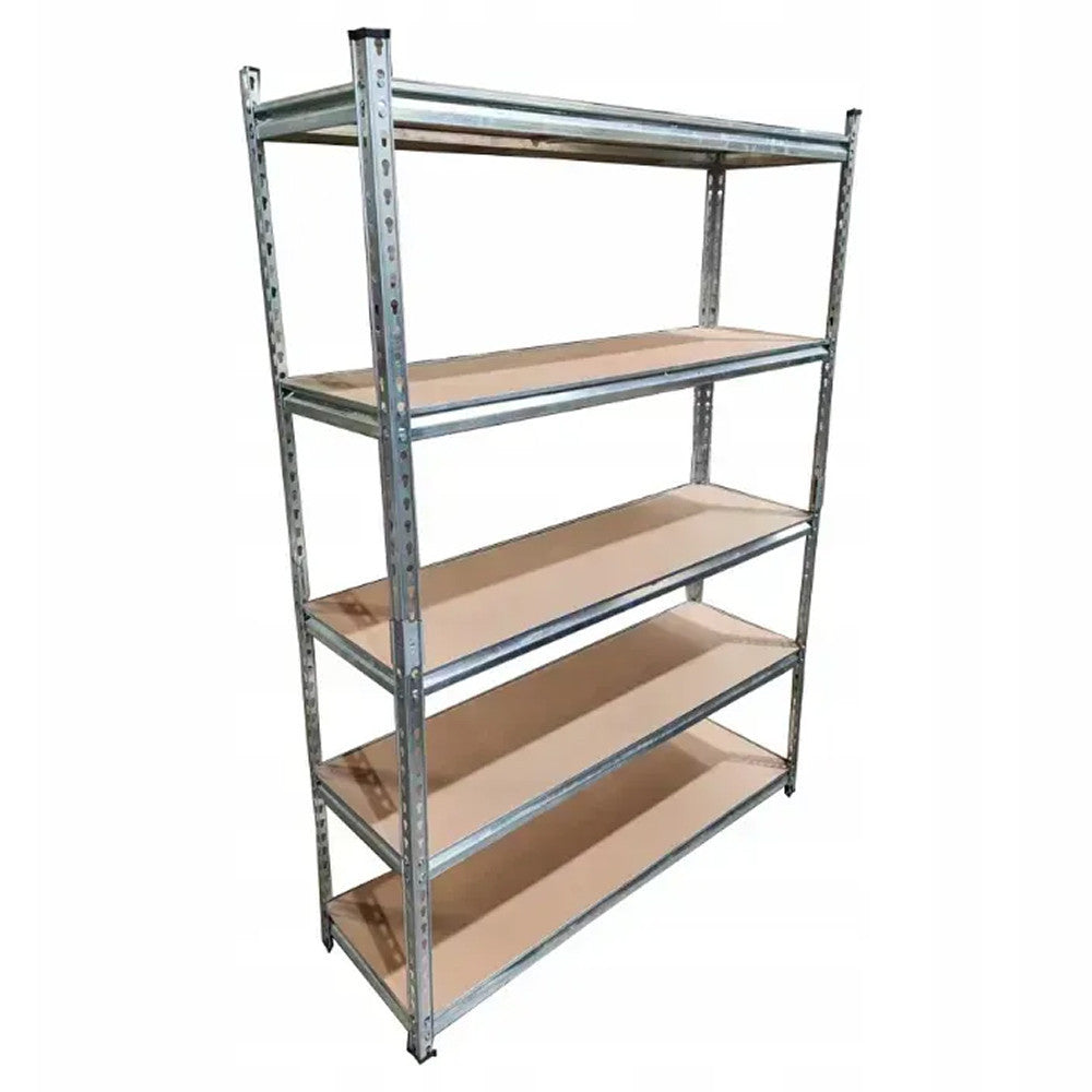 Металевий стелаж розбірний 5 полиць, 180х100х60см, вантажопідйомність 300кг, Mirpol / Металева стійка з полицями