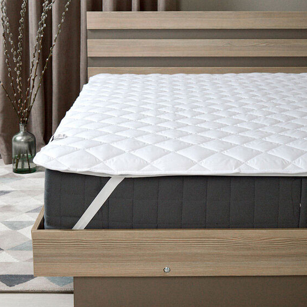 Наматрацник на резинках 200x200cм, Ideia Home Lux Elite / Наматрацник з мікрофібри / Чохол на двоспальне ліжко