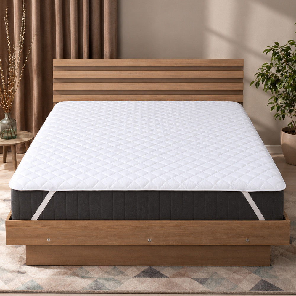 Наматрацник на резинках 200x200cм, Ideia Home Lux Elite / Наматрацник з мікрофібри / Чохол на двоспальне ліжко