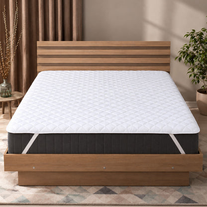 Наматрацник на резинках 200x200cм, Ideia Home Lux Elite / Наматрацник з мікрофібри / Чохол на двоспальне ліжко