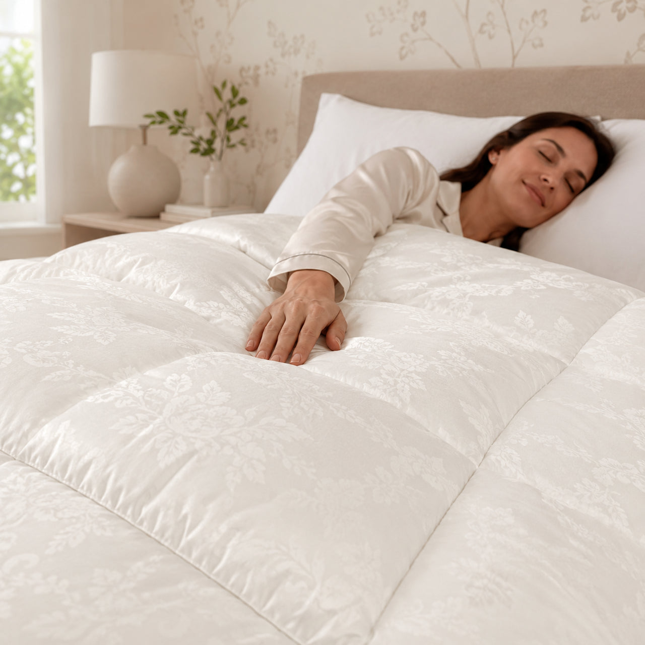 Ковдра всесезонна, 215х155см, Mirabella Jaquard Platinum / Жакардова ковдра / Полуторна ковдра / Ковдра Євро