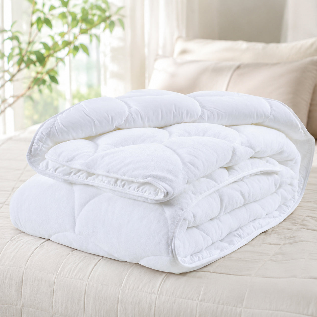 Ковдра всесезонна, 215х155 см, Wellsoft Fluffy / Ковдра полуторна / Стьобана ковдра / Ковдра антиалергенна