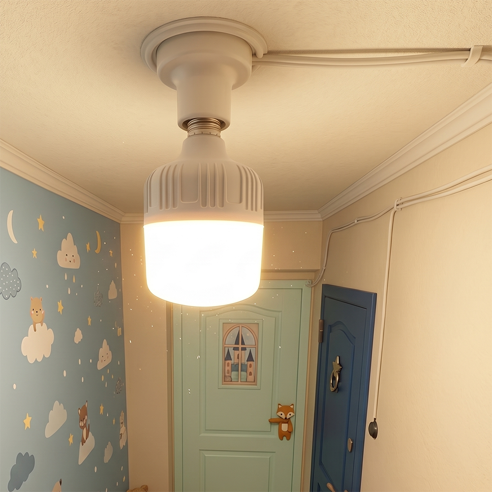 Світлодіодна лампочка з акумулятором 20W, в патрон Е27, Біла / LED лампочка / Аварійне освітлення / Автономна лампа